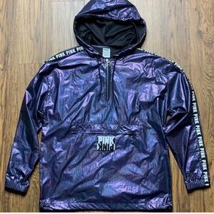 VS PINK Iridescent Purple Metallic Sport Jacket